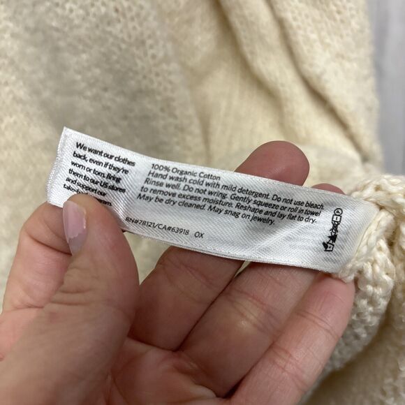 Womens Size S Eileen Fisher Tunic Sweater Ivory - Picture 4 of 5